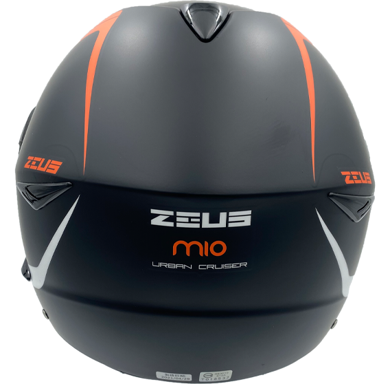 《遠古騎士》瑞獅 ZEUS 612A AD4 消光黑橘 半罩安全帽 內襯全可拆