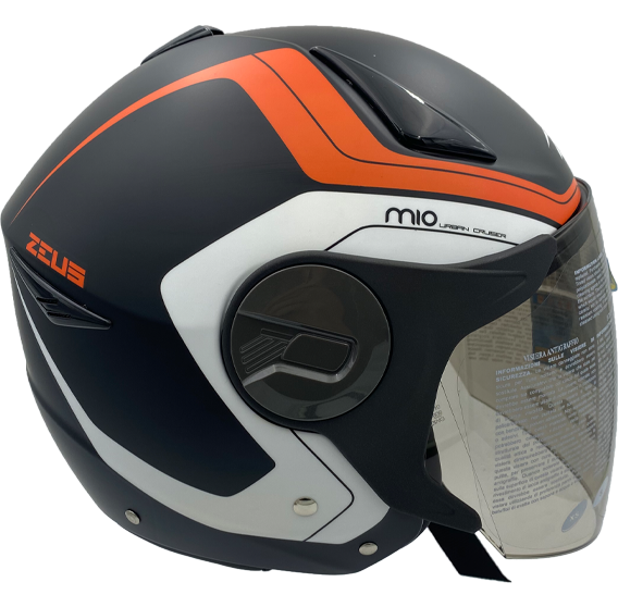 《遠古騎士》瑞獅 ZEUS 612A AD4 消光黑橘 半罩安全帽 內襯全可拆