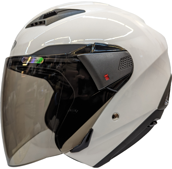 《遠古騎士》瑞獅 ZEUS 611F 素 亮白 加大款 安全帽 半罩式 全可拆洗 ZS-611F