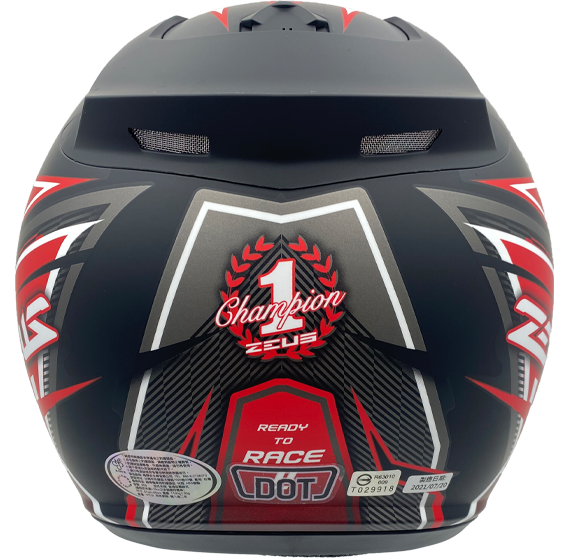 《遠古騎士》瑞獅 ZEUS 609 I18 消光黑/紅 安全帽 半罩式安全帽 全可拆洗 ZS-609