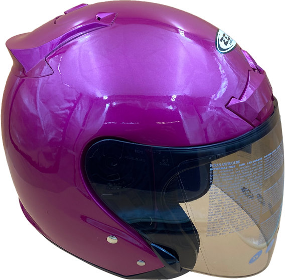 《遠古騎士》瑞獅 ZEUS 609 素色 桃紅 安全帽 半罩式安全帽 全可拆洗 ZS-609