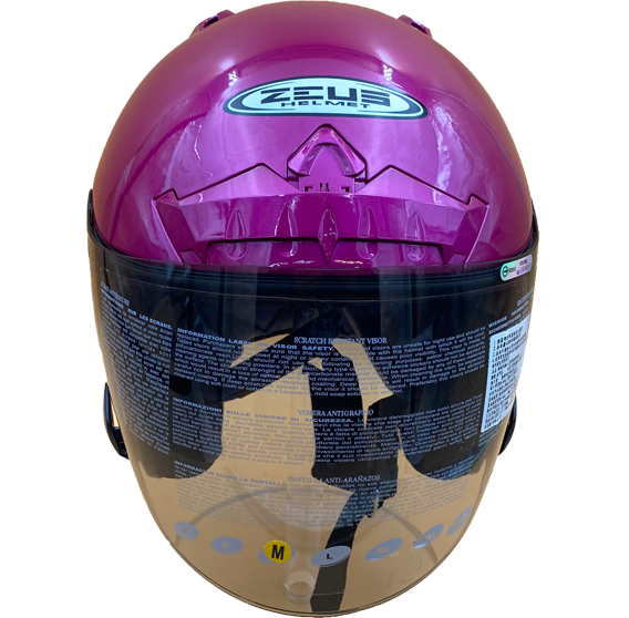 《遠古騎士》瑞獅 ZEUS 609 素色 桃紅 安全帽 半罩式安全帽 全可拆洗 ZS-609