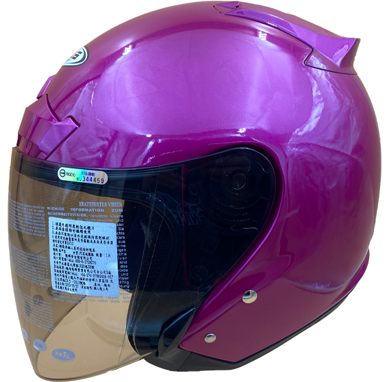 《遠古騎士》瑞獅 ZEUS 609 素色 桃紅 安全帽 半罩式安全帽 全可拆洗 ZS-609