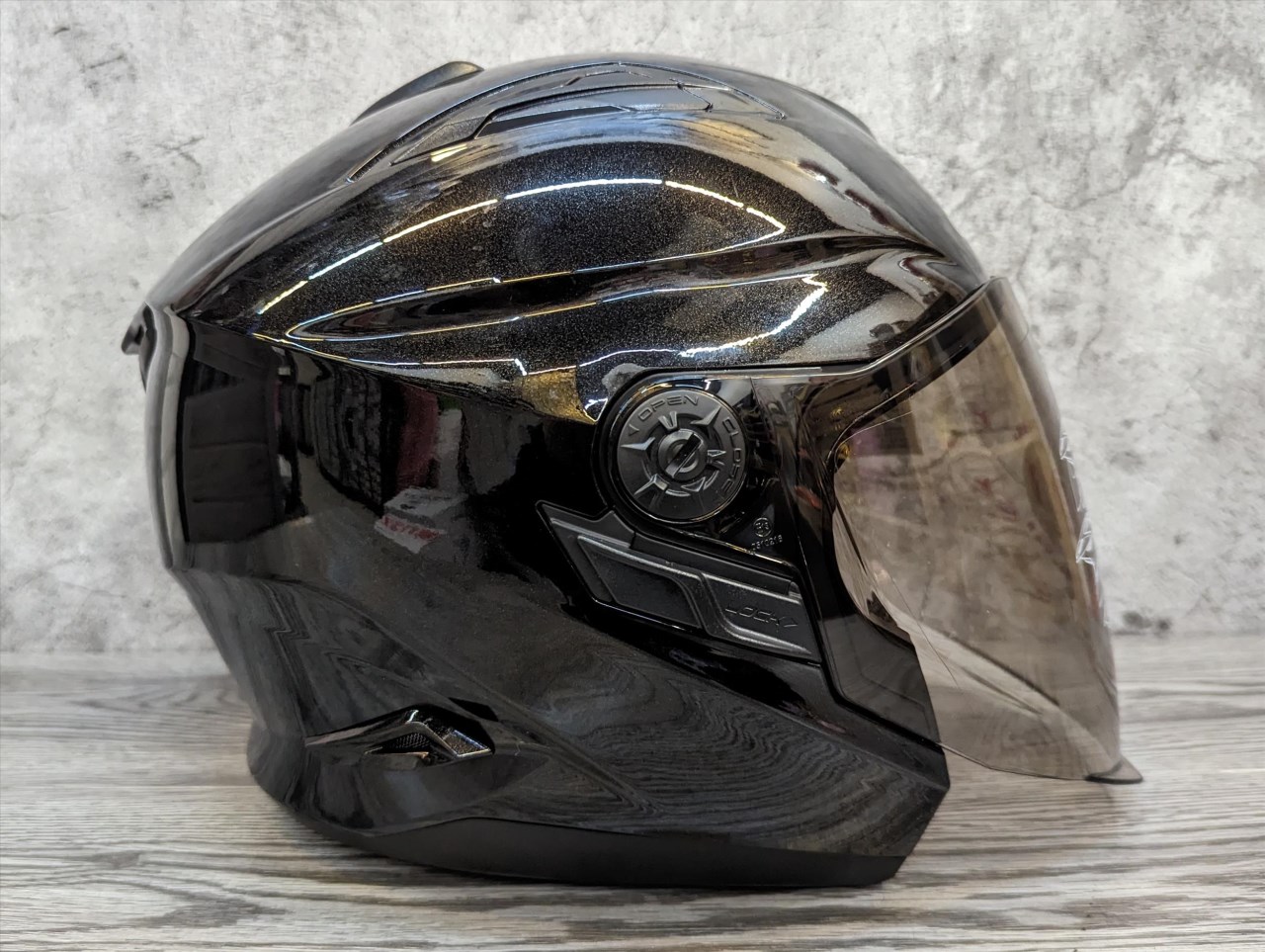 《遠古騎士》瑞獅 ZEUS 613B 素色 亮黑 半罩安全帽 內襯全可拆 雙鏡片