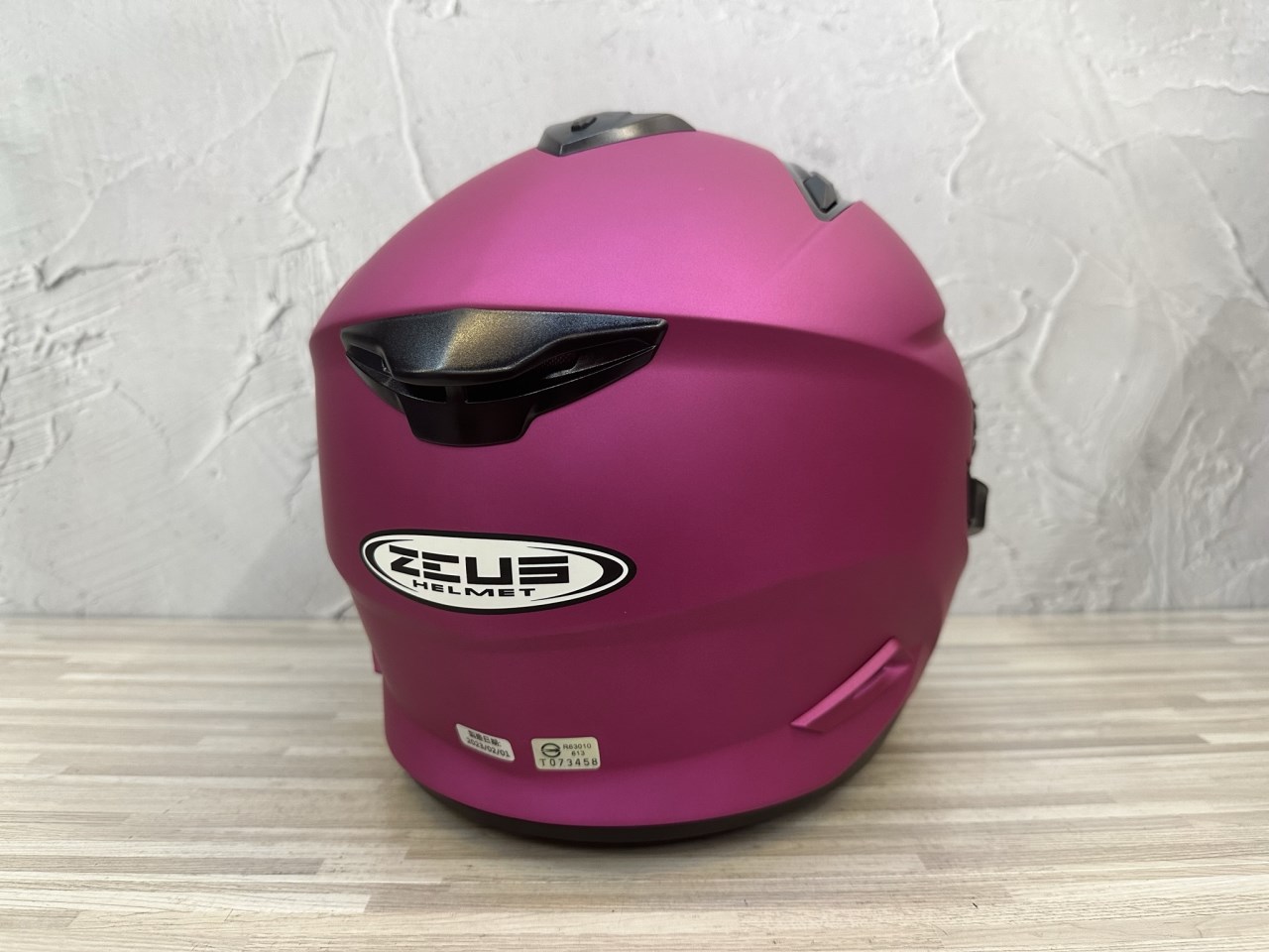 《遠古騎士》瑞獅 ZEUS 613B 素色 平光桃紅 半罩安全帽 內襯全可拆 雙鏡片