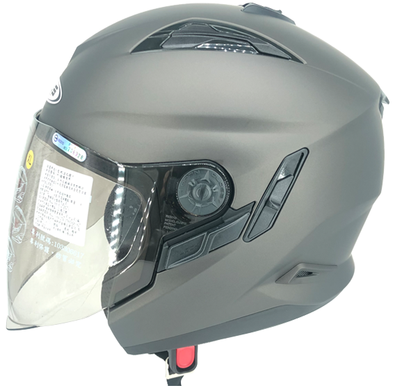 《遠古騎士》瑞獅 ZEUS 613B 素色 平光黑銀 半罩安全帽 內襯全可拆 雙鏡片