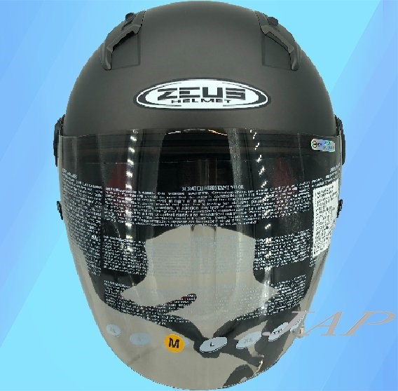 《遠古騎士》瑞獅 ZEUS 213素 平光黑銀 半罩安全帽 內襯全可拆 ZS213