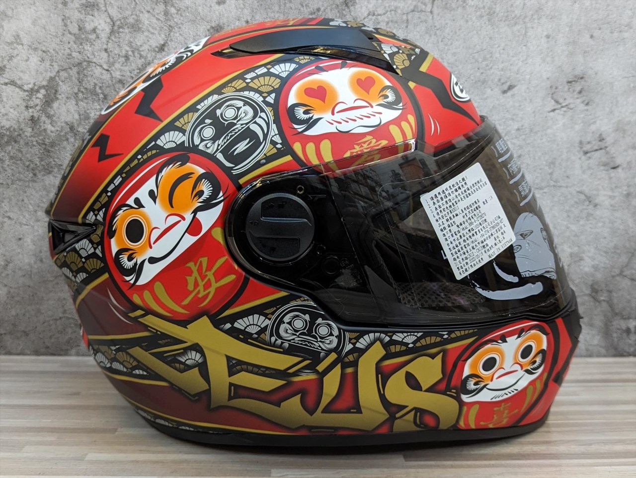 《遠古騎士》瑞獅 ZEUS 811 AL35 消光紅 全罩安全帽 內襯全可拆