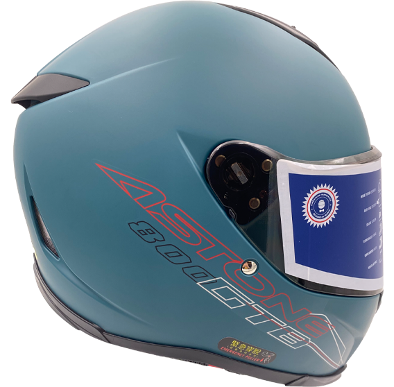 《遠古騎士》ASTONE GTB800 AO12 消光深藍綠 雙鏡片雙D扣 全罩安全帽