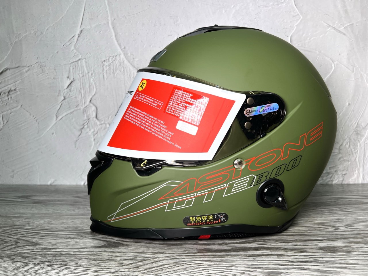 《遠古騎士》ASTONE GTB800 AO12 消光軍綠 雙鏡片 雙D扣 全罩安全帽