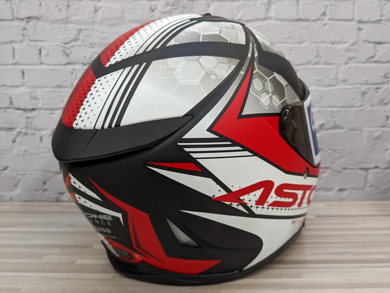 《遠古騎士》ASTONE GTB800 AO11 平光黑紅 雙鏡片 雙D扣 全罩安全帽