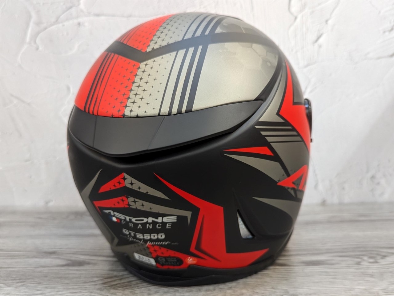 《遠古騎士》ASTONE GTB800 AO11 平光黑灰紅 雙鏡片 雙D扣 全罩安全帽