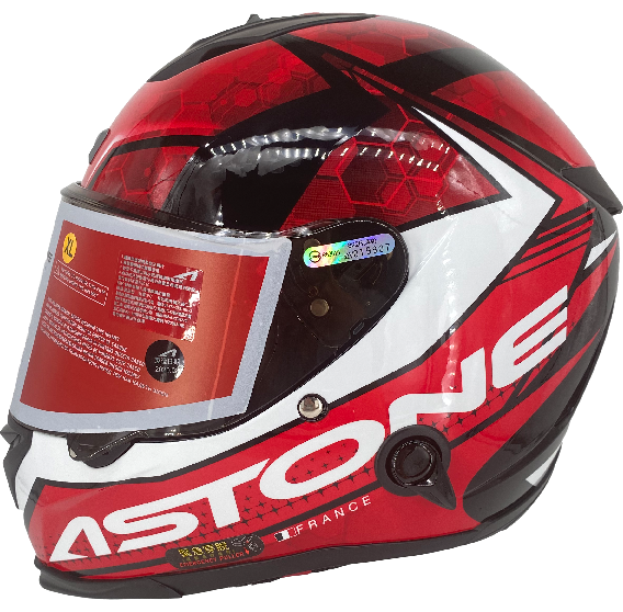 《遠古騎士》ASTONE GTB800 AO11 黑紅 雙鏡片 雙D扣 全罩安全帽