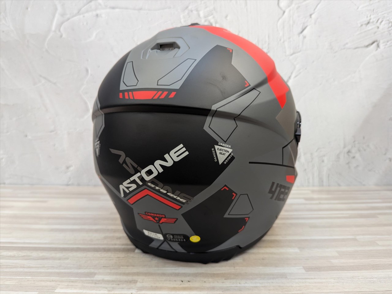 《遠古騎士》ASTONE GTB606 BG6 消光灰紅 內含墨鏡 全罩 安全帽