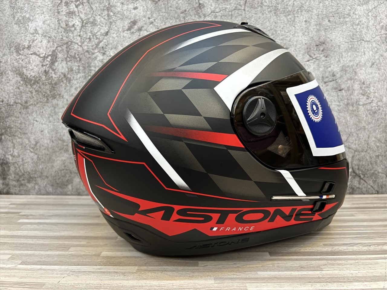 《遠古騎士》ASTONE 808 ROADSTAR WW11 消光黑紅 全罩安全帽 內墨片眼鏡溝