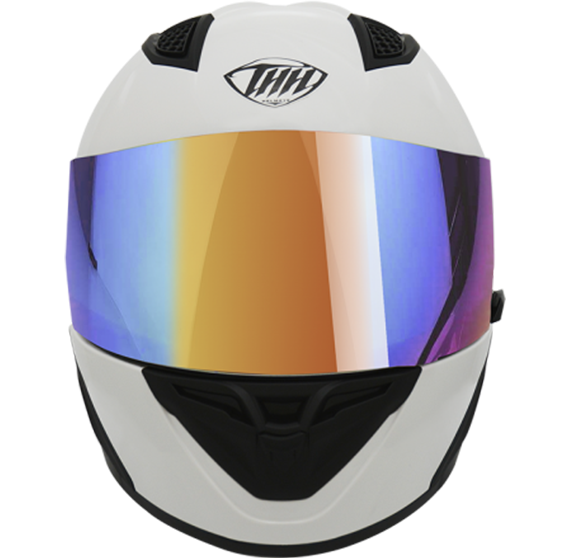 《遠古騎士》THH T810S 素色 白色 淺電鍍鏡片 全罩式 安全帽