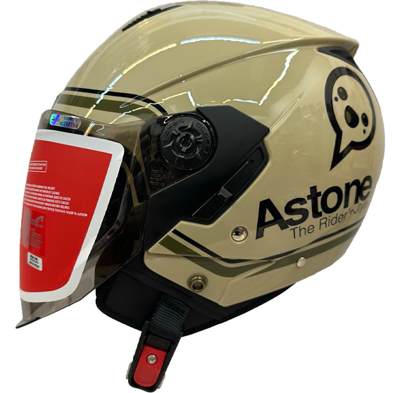 《遠古騎士》ASTONE RST AQ11 卡其綠 輕量四分之三 內墨鏡 半罩 安全帽