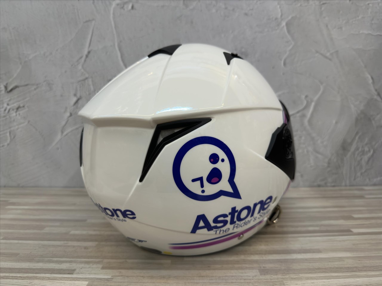 《遠古騎士》ASTONE RST AQ11 白紫 輕量四分之三 內墨鏡 半罩 安全帽