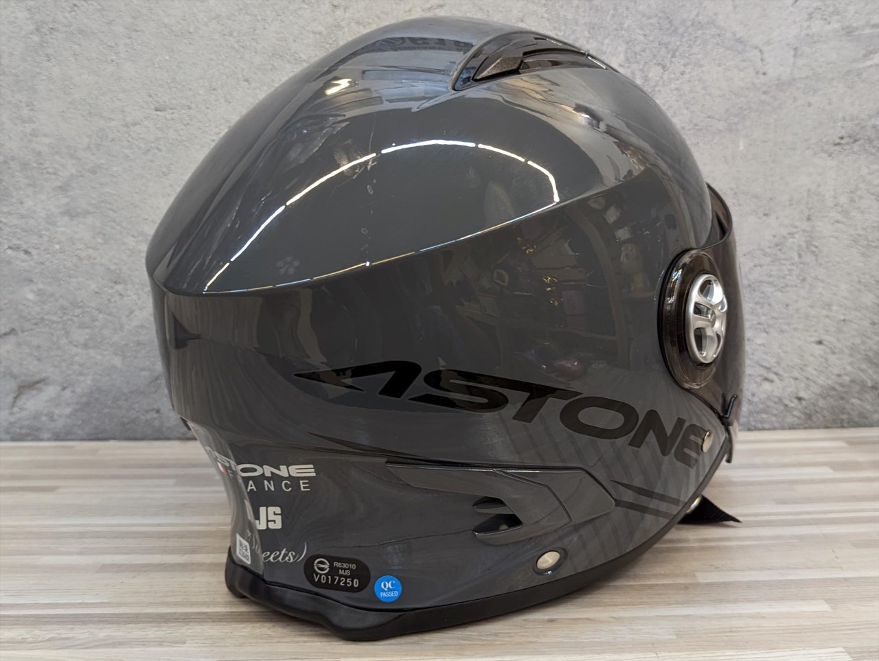 《遠古騎士》ASTONE MJS AS9 簡單鐵灰 半罩 雙鏡 安全帽 輕量 全可拆洗