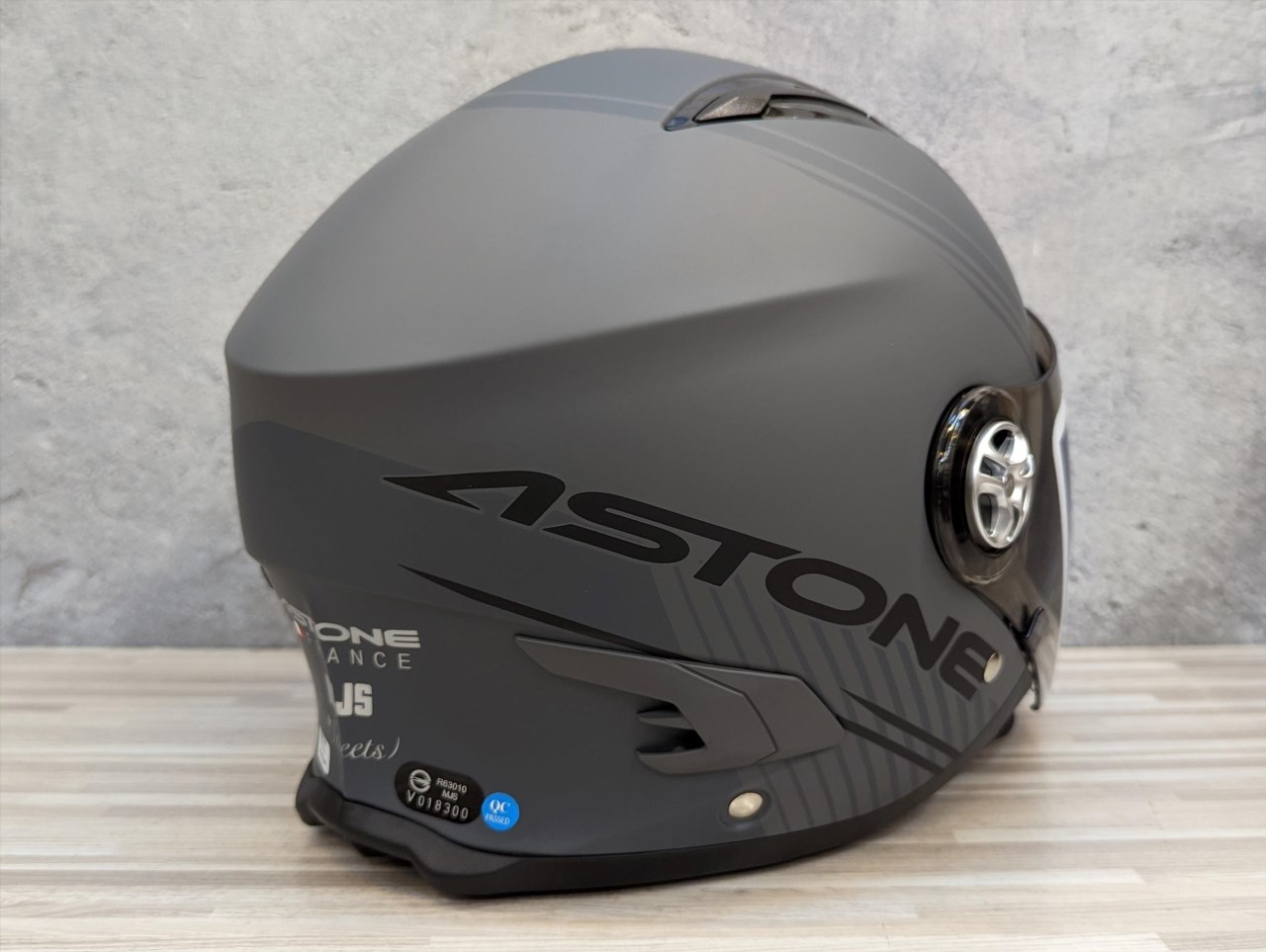 《遠古騎士》ASTONE MJS AS9 平光簡單鐵灰 半罩 雙鏡 安全帽 輕量 全可拆洗
