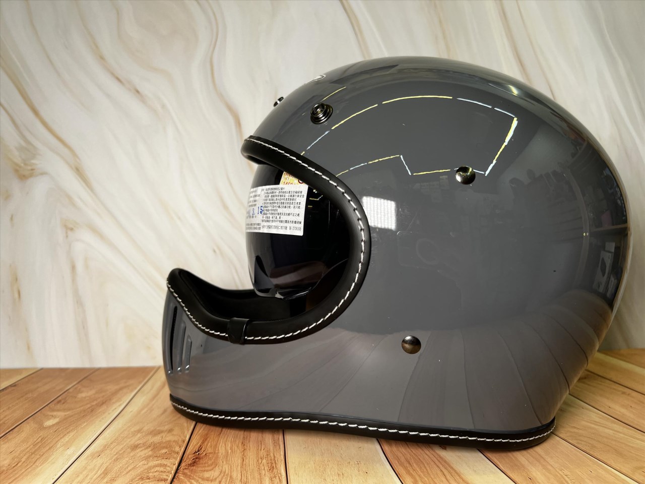 《遠古騎士》M2R MX-2 MX2 SV 水泥灰 素色 輕量 山車帽 全罩 雙鏡 安全帽