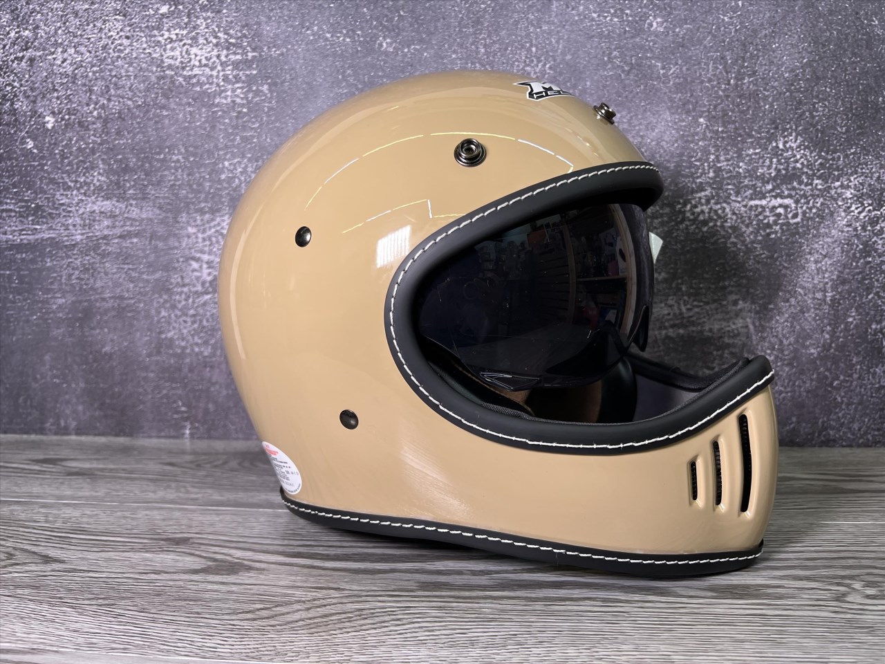 《遠古騎士》M2R MX-2 MX2 SV 米灰色 素色 輕量 山車帽 全罩 雙鏡 安全帽