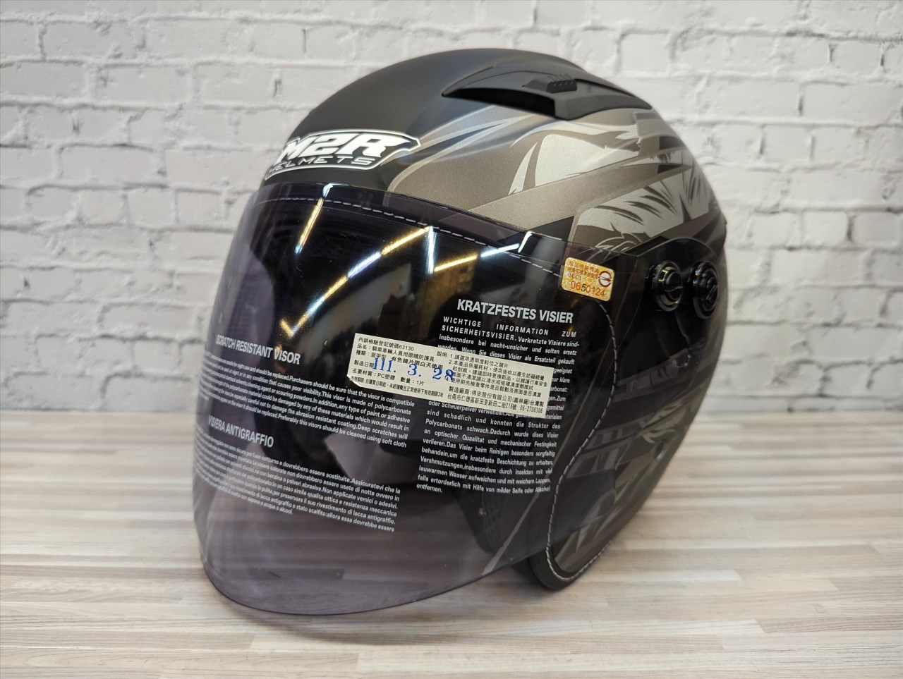 《遠古騎士》M2R J-7 J7#1 消光黑銀 內襯可拆 輕量化 3/4罩 安全帽 半罩 四分之三 大頭圍適用