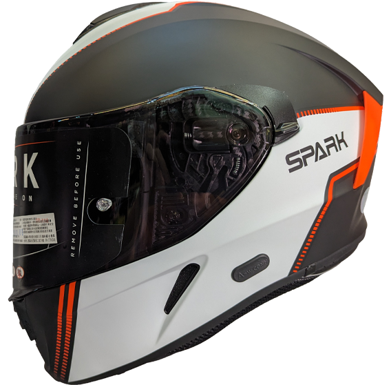 《遠古騎士》AIROH 義大利 SPARK #2 消光黑橘 全罩帽 安全帽