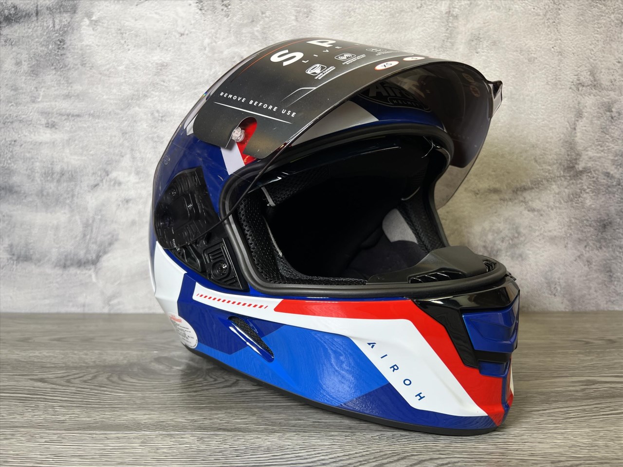 《遠古騎士》AIROH 義大利 SPARK #7 藍白 全罩帽 安全帽