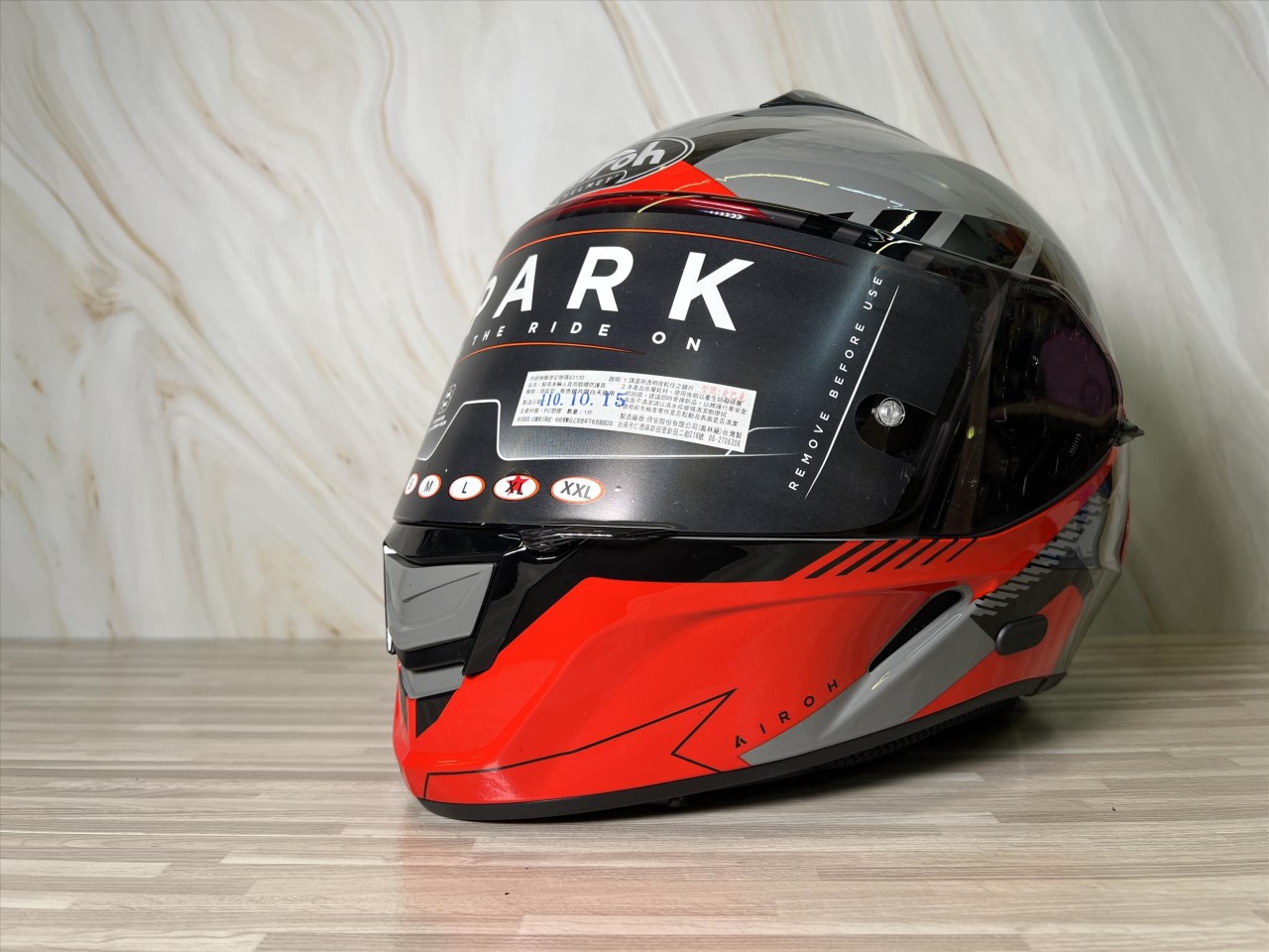《遠古騎士》AIROH 義大利 SPARK #8 灰紅 全罩帽 安全帽