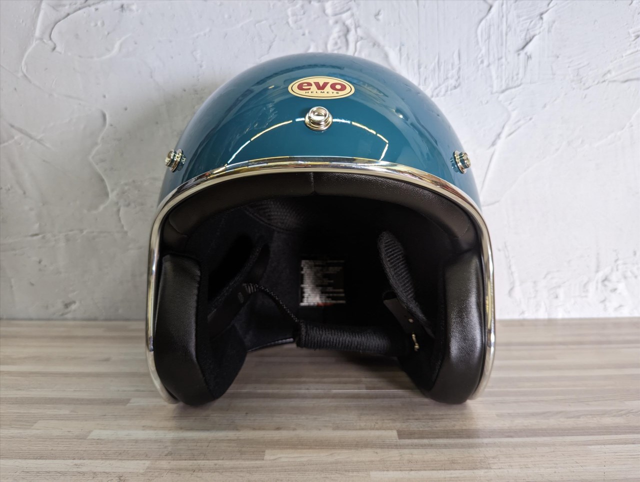 《遠古騎士》EVO CA309/310 精裝銀邊復古騎士帽 鴨母藍 安全帽
