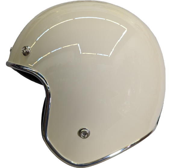 《遠古騎士》EVO CA309/310 精裝銀邊復古騎士帽 象牙白 安全帽