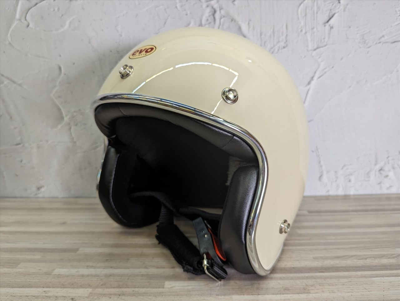 《遠古騎士》EVO CA309/310 精裝銀邊復古騎士帽 象牙白 安全帽