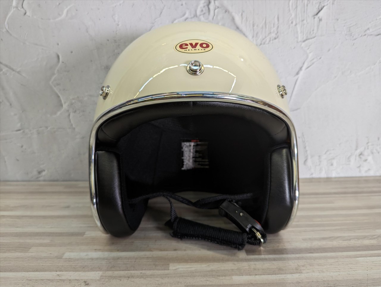 《遠古騎士》EVO CA309/310 精裝銀邊復古騎士帽 象牙白 安全帽