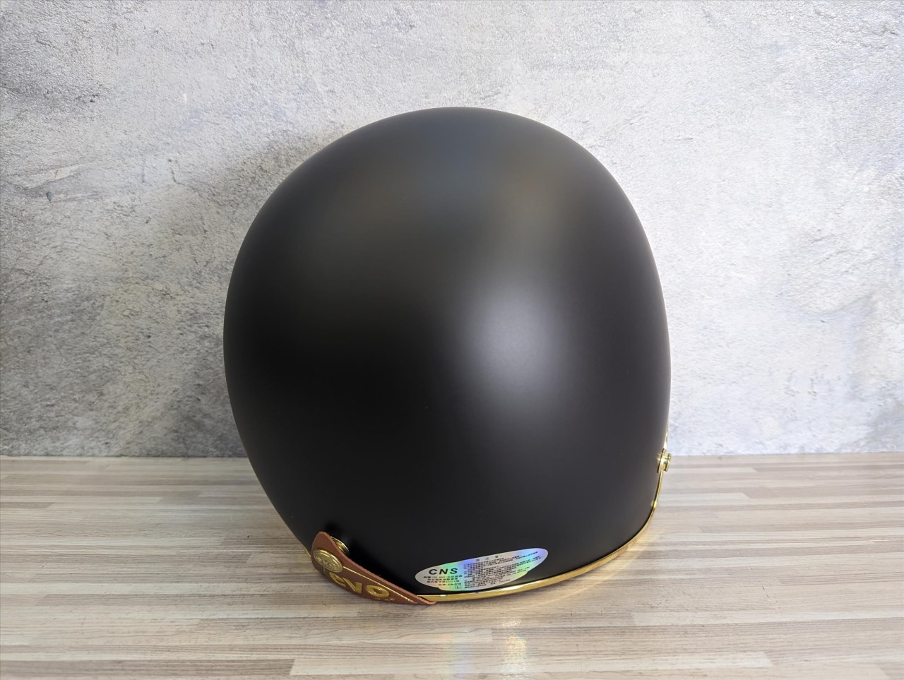 《遠古騎士》EVOCA310 乳膠金條 平黑 復古騎士帽 安全帽 插扣