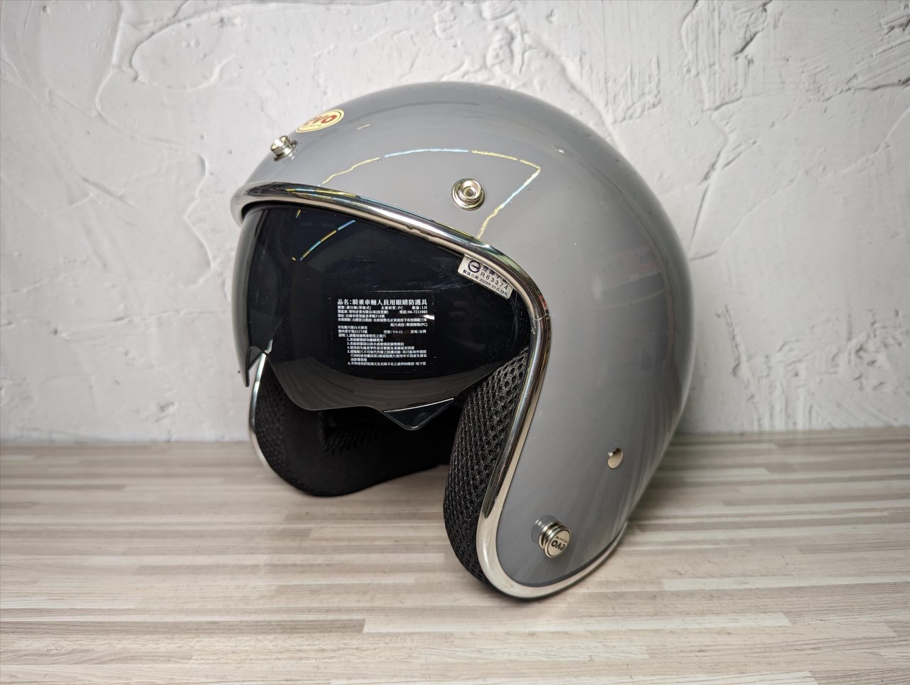 《遠古騎士》EVO CA312 CA312S 水泥灰 復古帽 精裝銀邊 內墨鏡