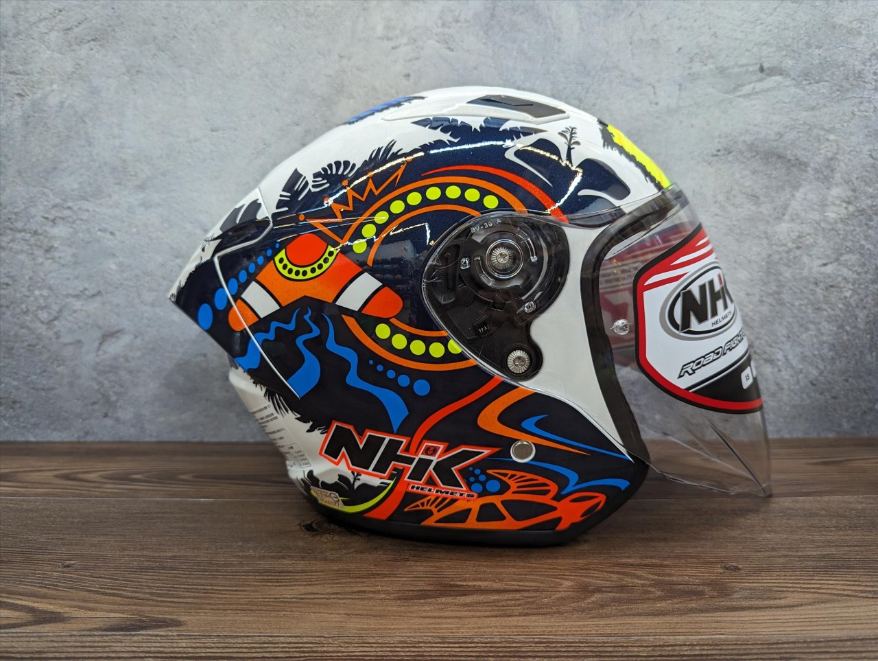 《遠古騎士》NHK S1 GP PRO RG87#3 冠軍 內藏墨片半罩式安全帽