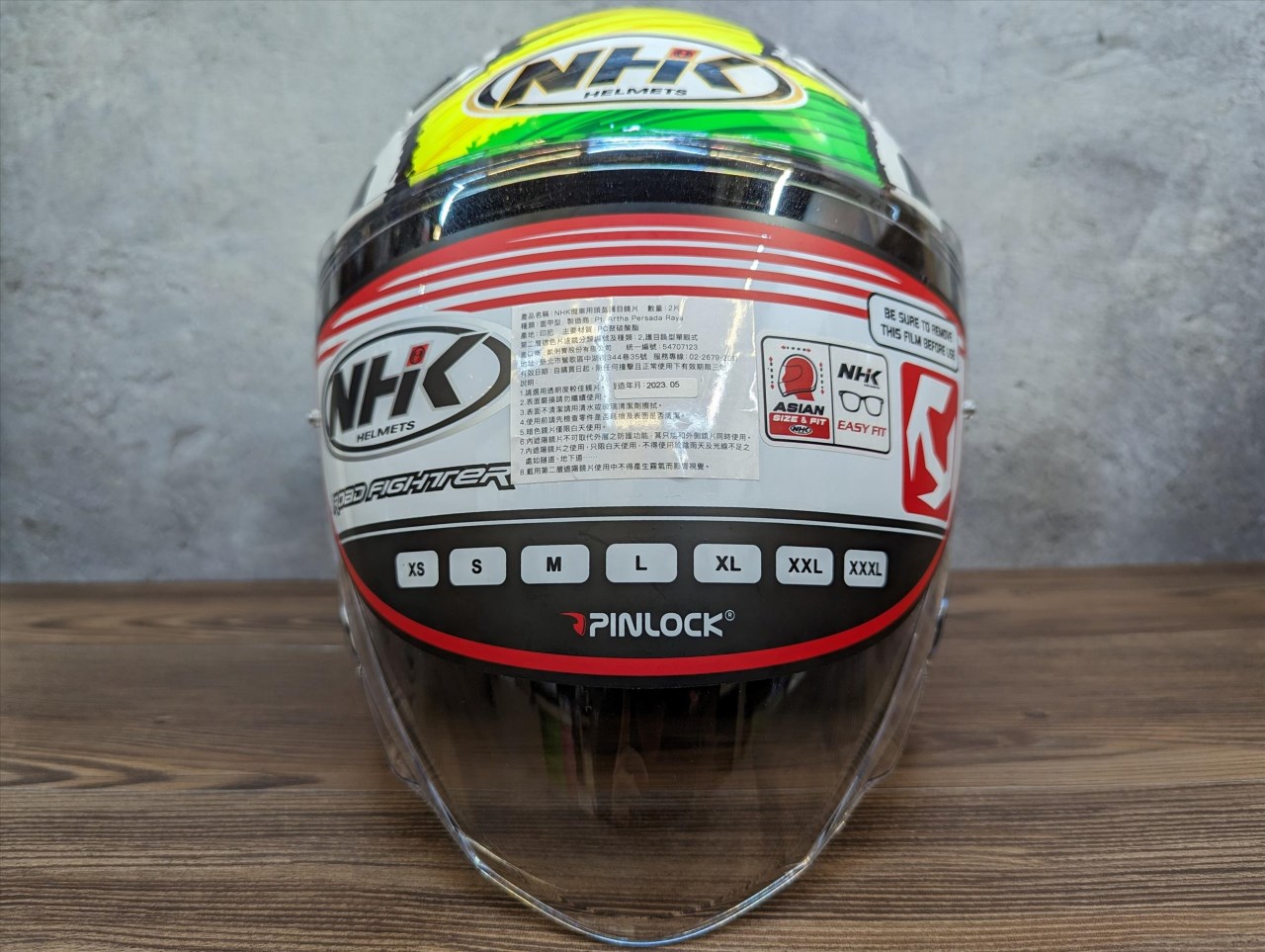 《遠古騎士》NHK S1 GP PRO RG87#3 冠軍 內藏墨片半罩式安全帽