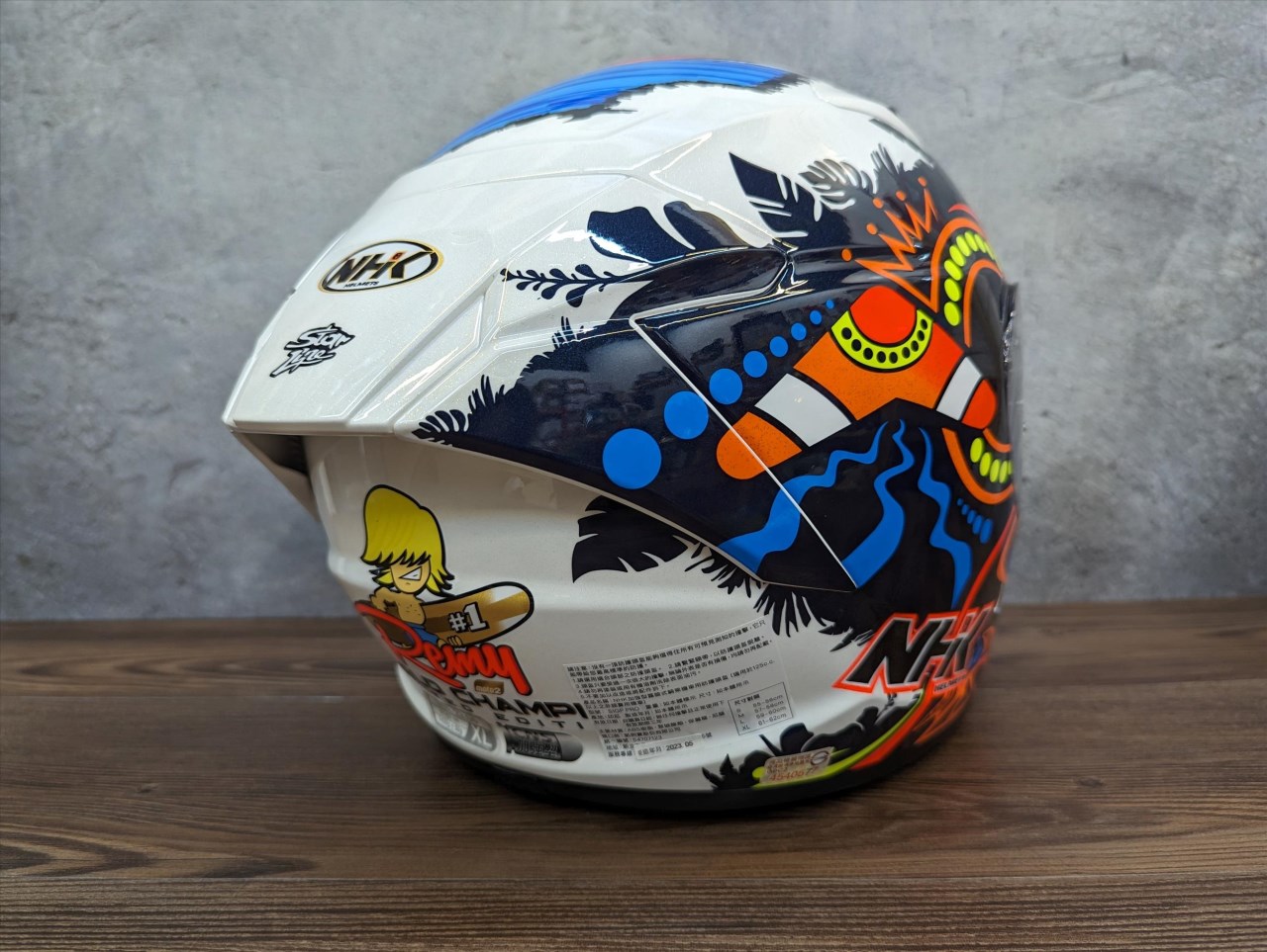 《遠古騎士》NHK S1 GP PRO RG87#3 冠軍 內藏墨片半罩式安全帽