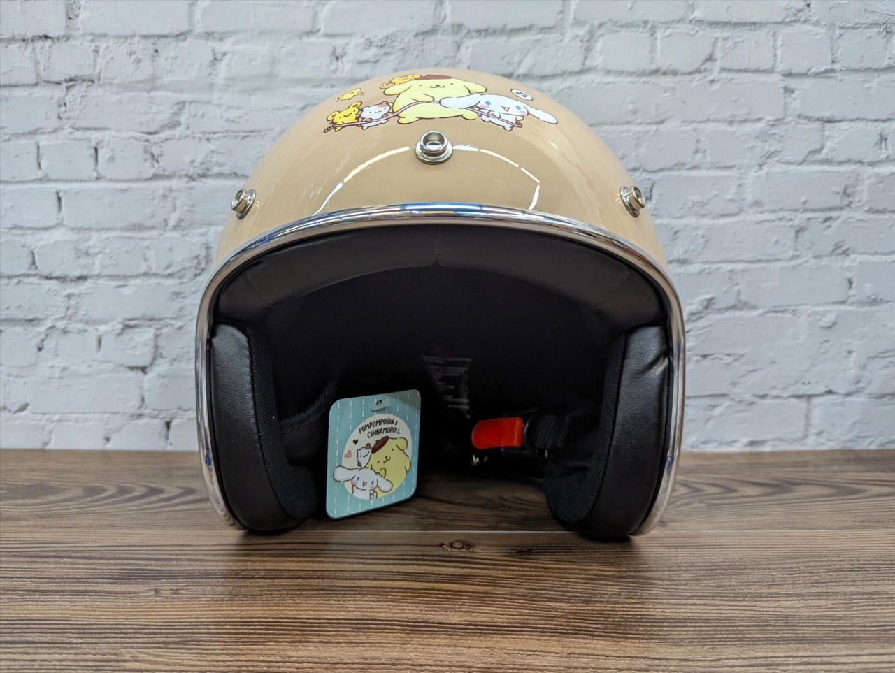 《遠古騎士》EVO 布丁狗&大耳狗 奶茶色 精裝版 聯名安全帽 復古安全帽 CA309