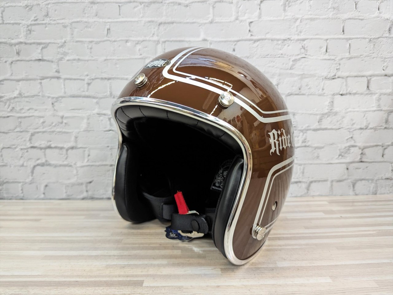 《遠古騎士》Mongolian 安全帽 彩繪復古 ROD 咖啡 雙D扣 復古帽 半罩 安全帽