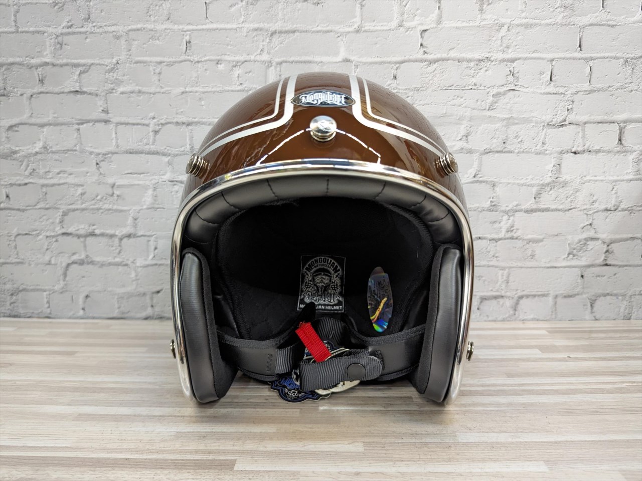 《遠古騎士》Mongolian 安全帽 彩繪復古 ROD 咖啡 雙D扣 復古帽 半罩 安全帽