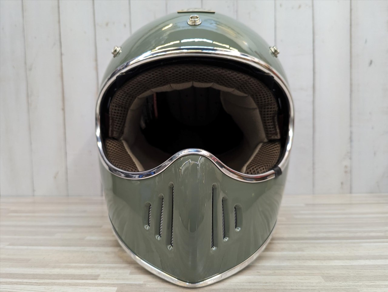 《遠古騎士》THH TT03S 工裝綠 內墨鏡山車帽 安全帽 復古 越野 復古帽 全罩