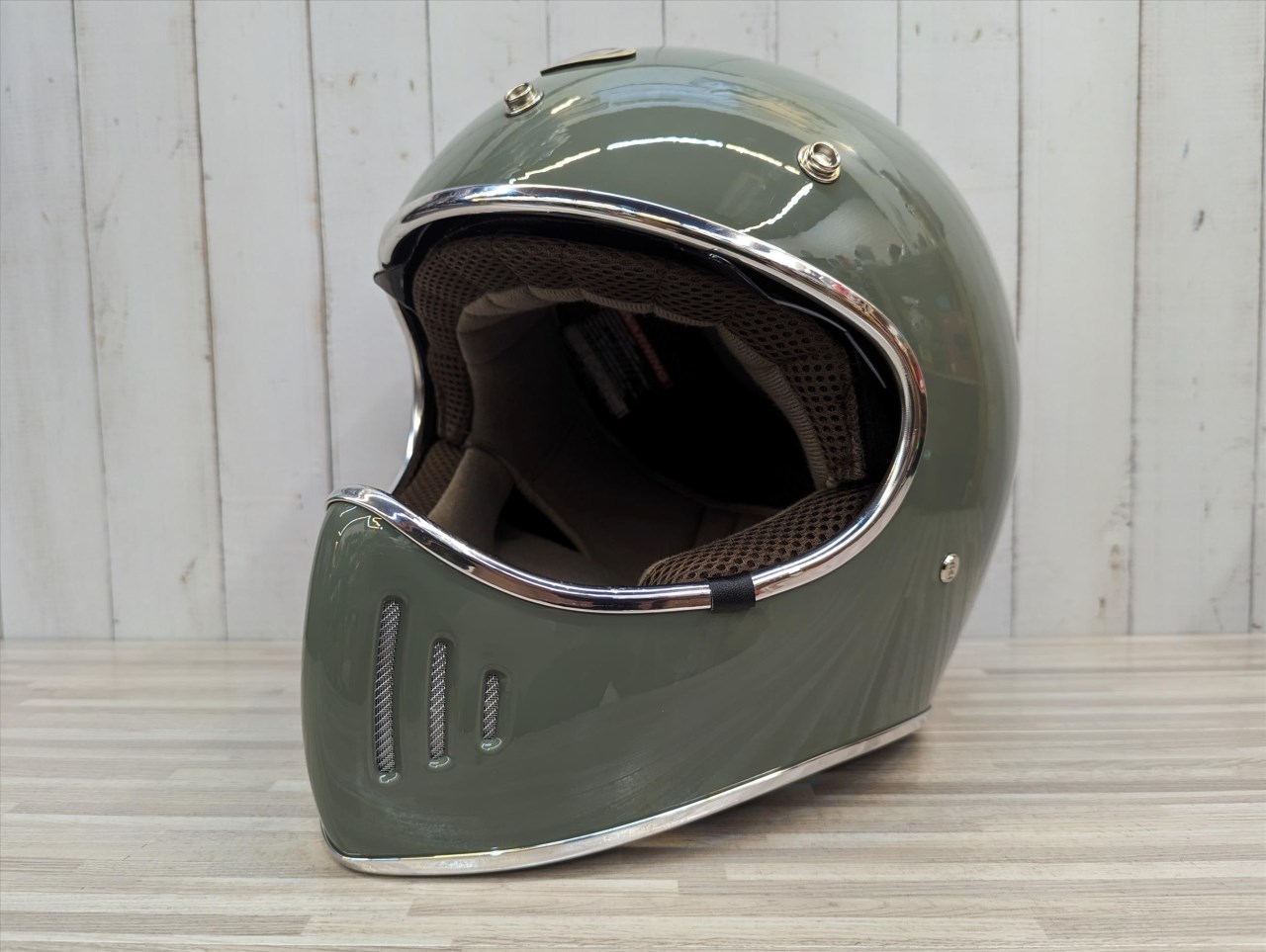 《遠古騎士》THH TT03S 工裝綠 內墨鏡山車帽 安全帽 復古 越野 復古帽 全罩