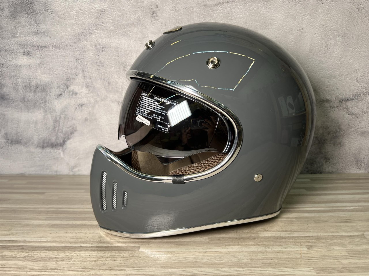 《遠古騎士》THH TT03S 深灰 內墨鏡山車帽 安全帽 復古 越野 復古帽 全罩