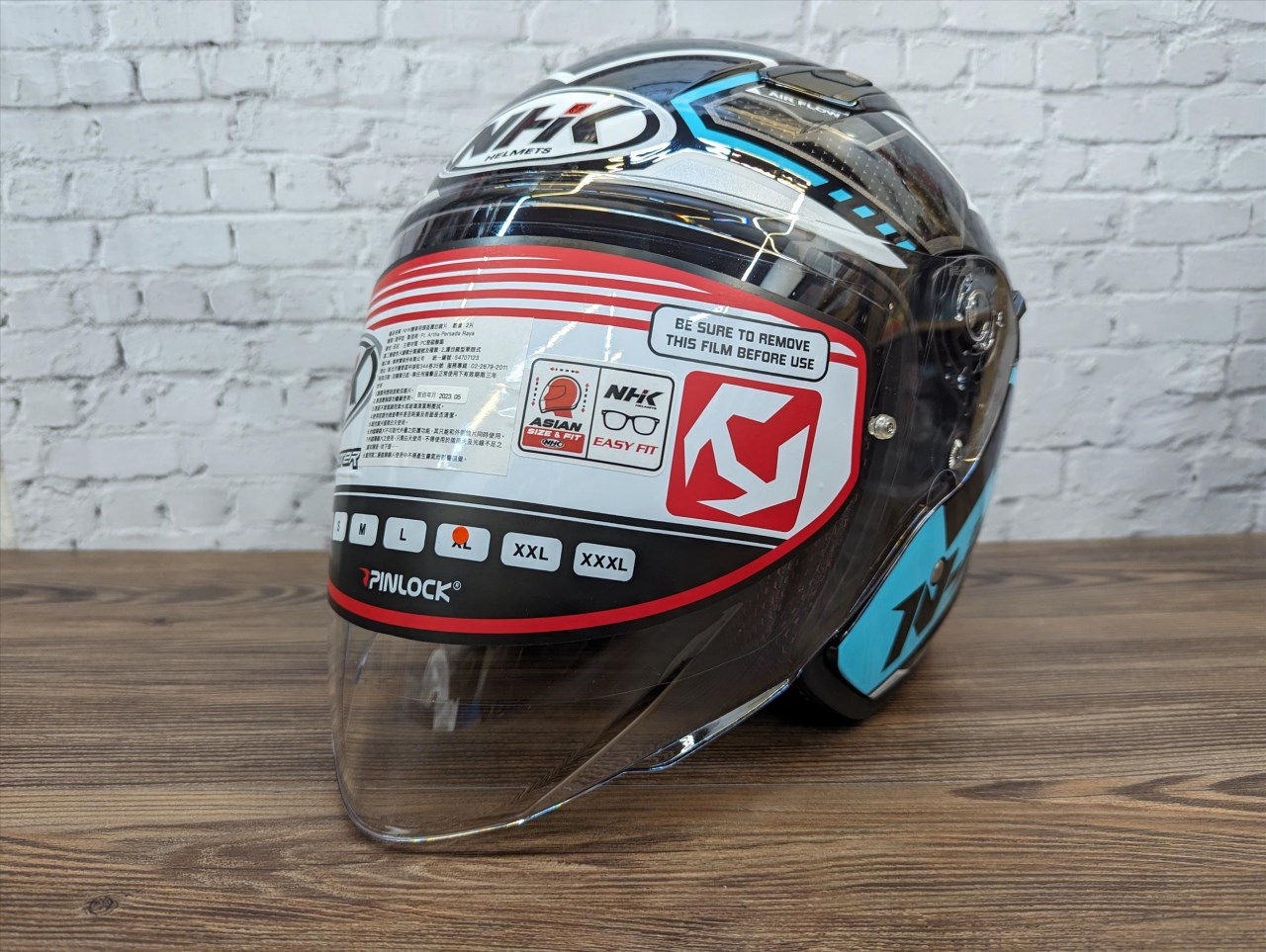 《遠古騎士》NHK S1 GP PRO 復仇之速 黑湖水綠 內藏墨片半罩式安全帽