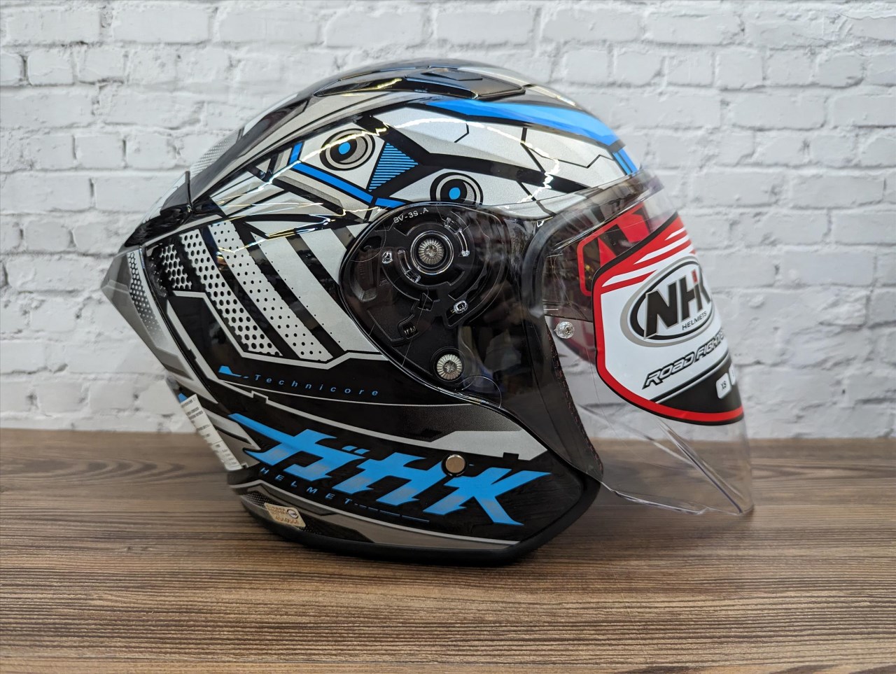 《遠古騎士》NHK S1 GP PRO 科核 黑藍 內藏墨片半罩式安全帽