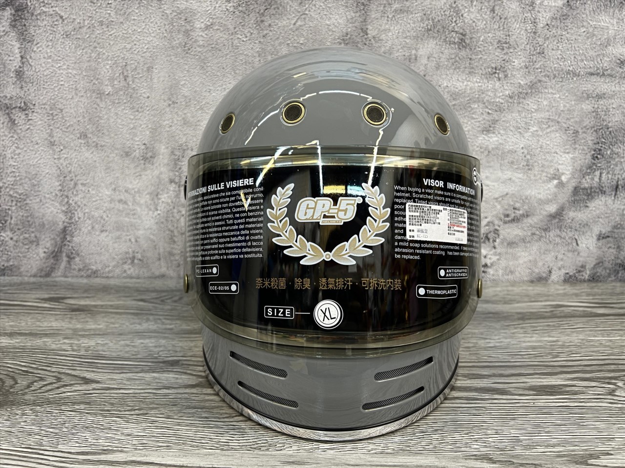 《遠古騎士》GP5 725 GP-5 725 經典復古樂高全罩 水泥灰 安全帽 樂高帽 復古帽 山車帽