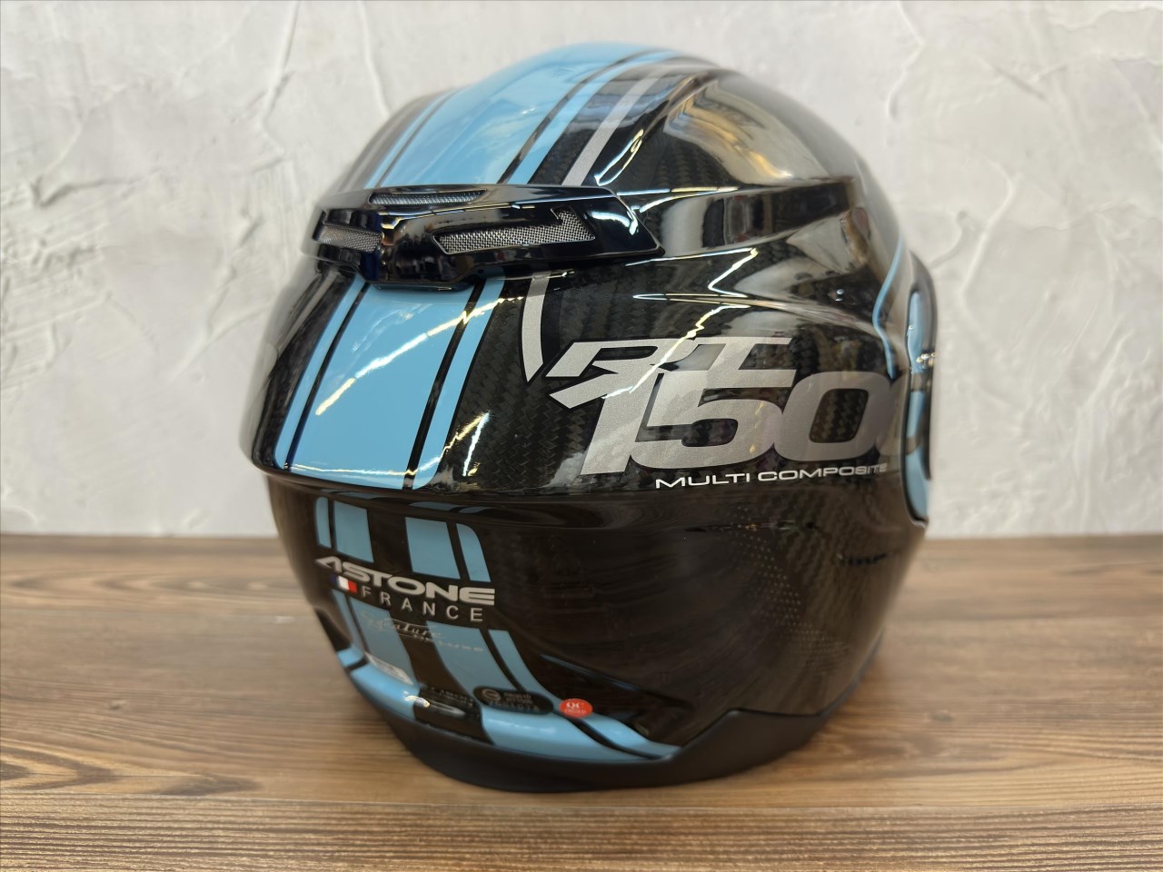 《遠古騎士》ASTONE RT1500 AI7 透明碳纖藍 眼鏡溝 耳機孔 可掀式 可樂帽 安全帽