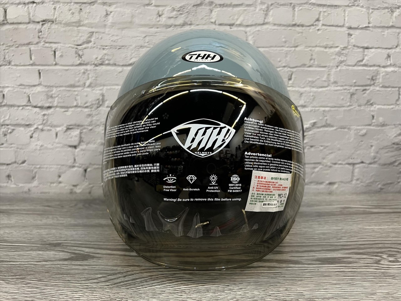 《遠古騎士》THH T311N 素色 靜謐藍 內襯全可拆 復古帽安全帽